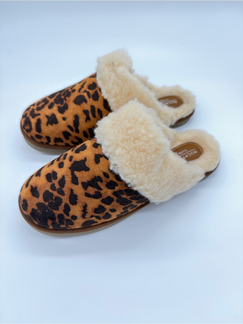 Rockport Leopard Print Faux Fur Lined Slip-On Flats - Brown/Tan/Black